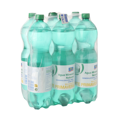 Aro water WITH gas 1.5L Pack 6